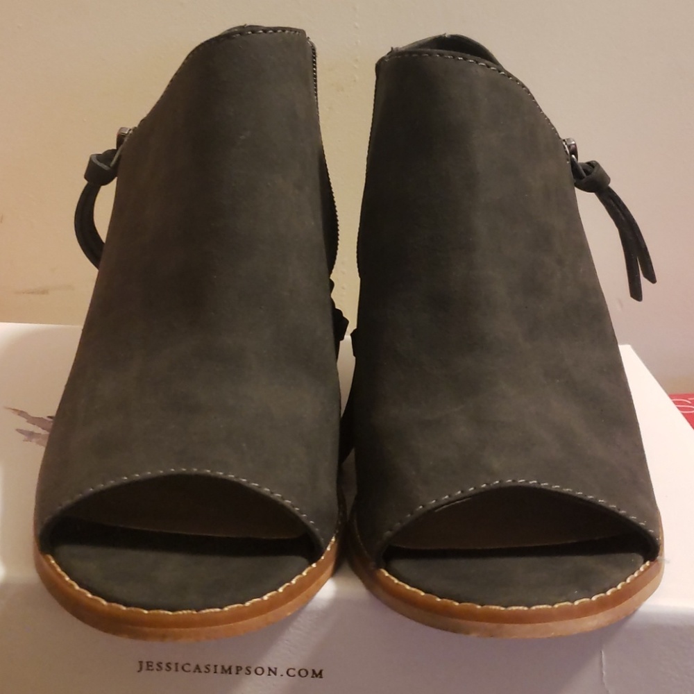 Black. Jessica Simpson wedge shoes.